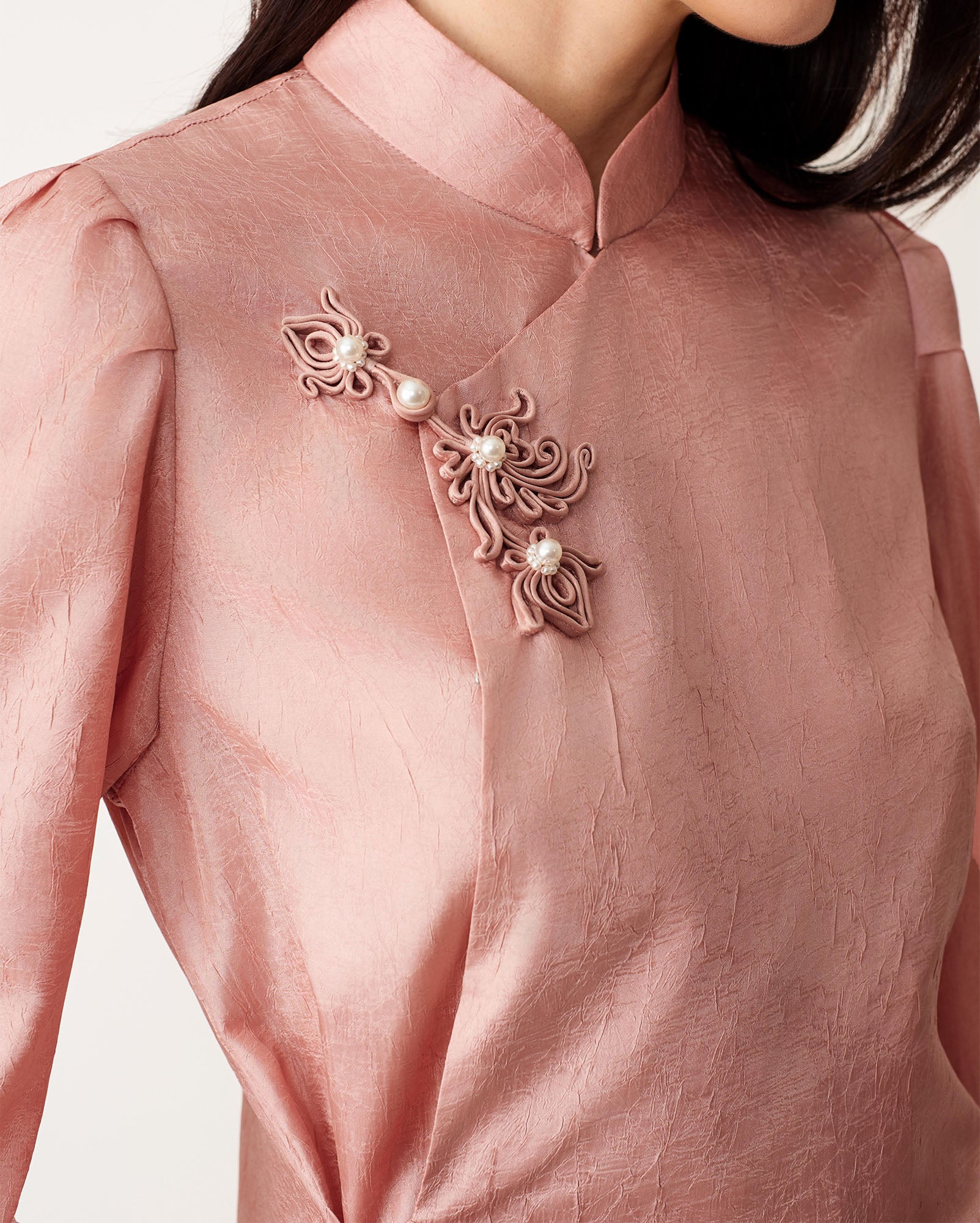 Leaf Button Strap Dress