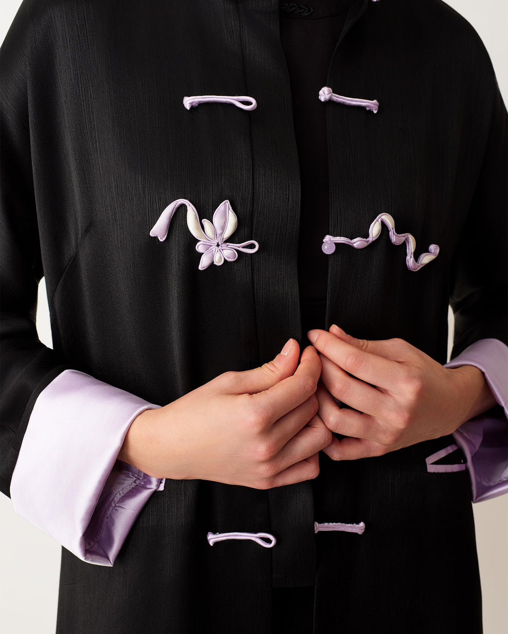 Serpent Knot Cuff Jacket Black