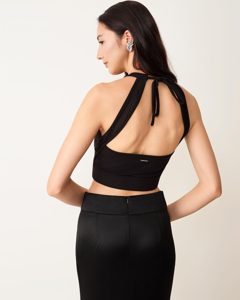 Chinese Knot Button Halter Sport Bra