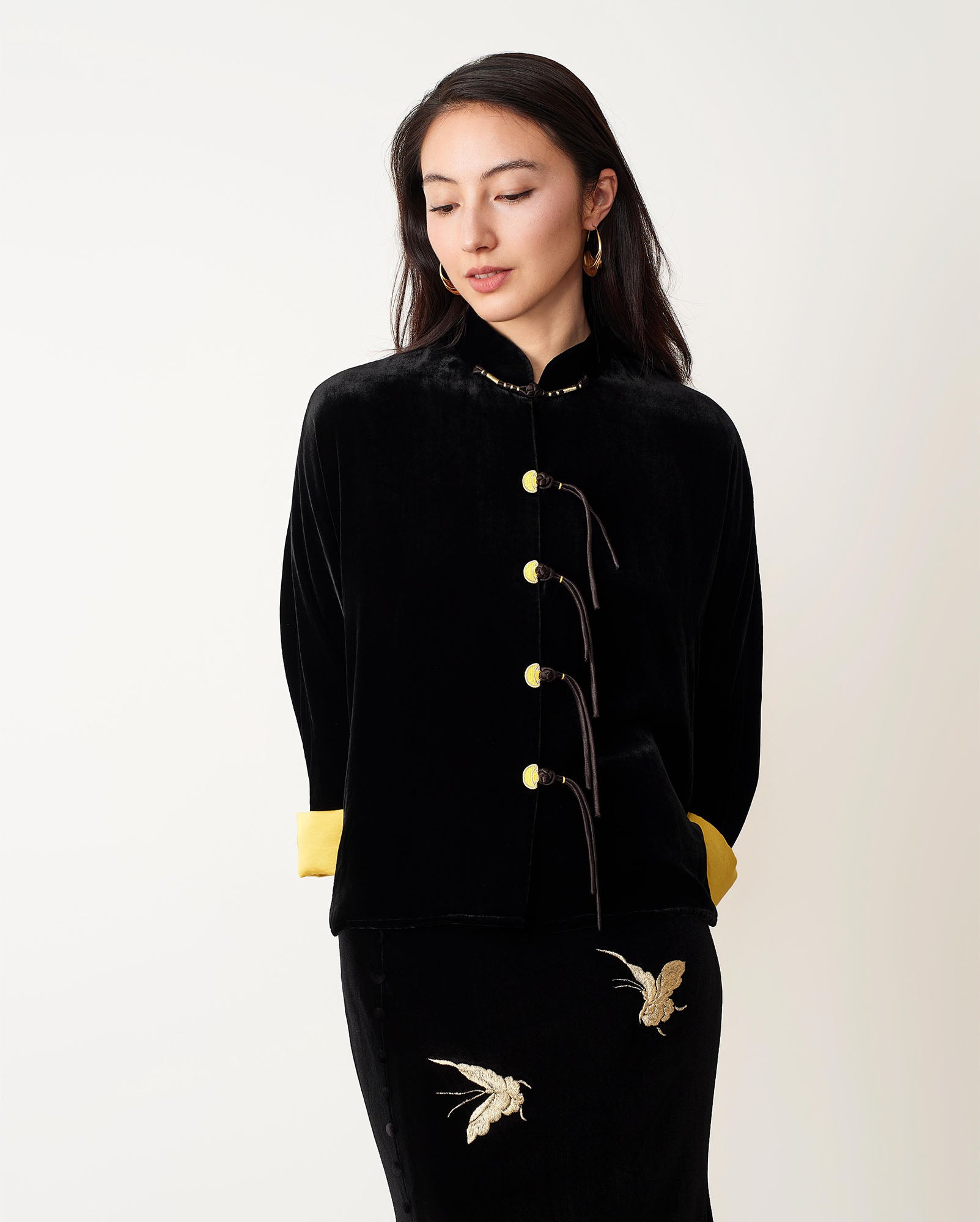 Yuan-Bao Luck Jacket Forest Black