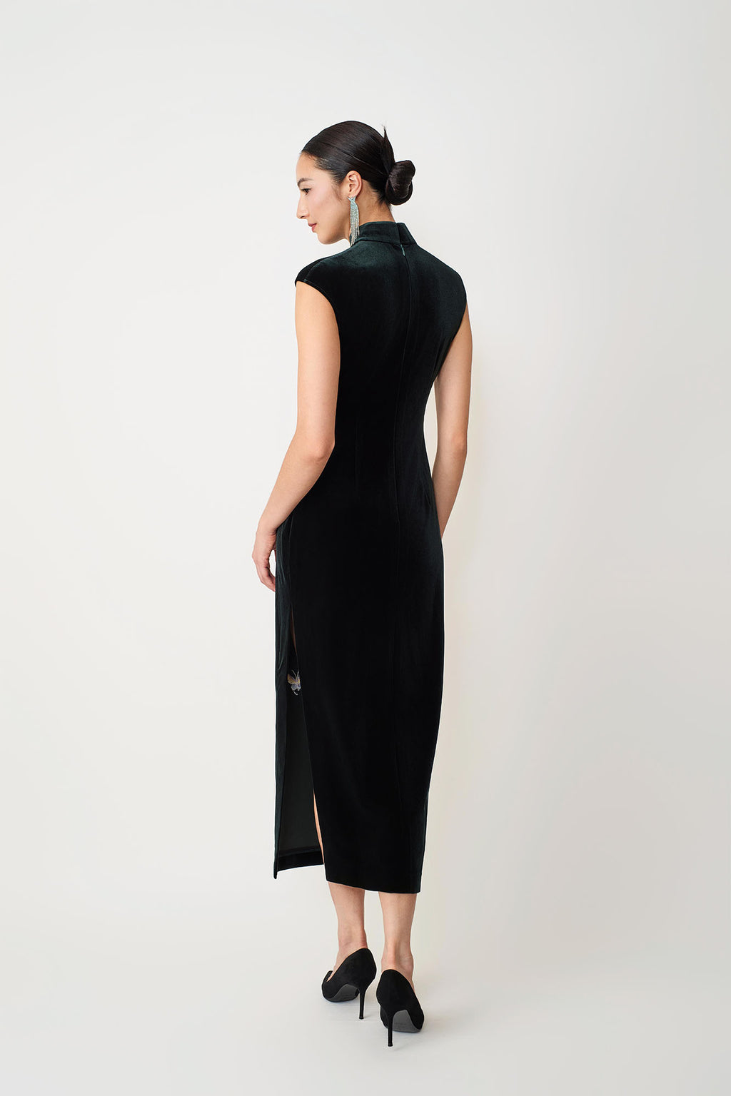 Butterfly Embroidered Modern Qipao