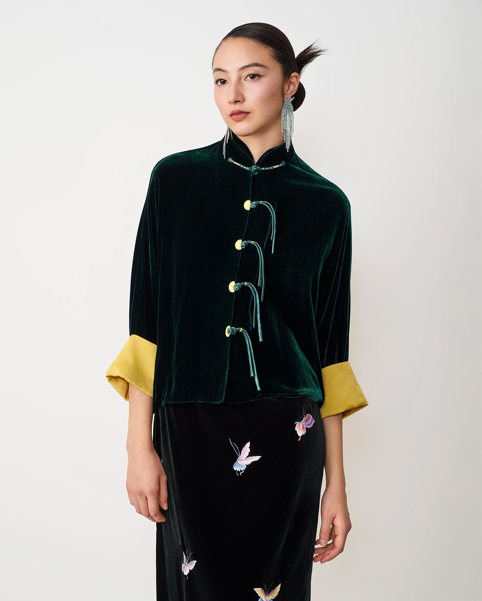 Yuan-Bao Luck Jacket Forest Green
