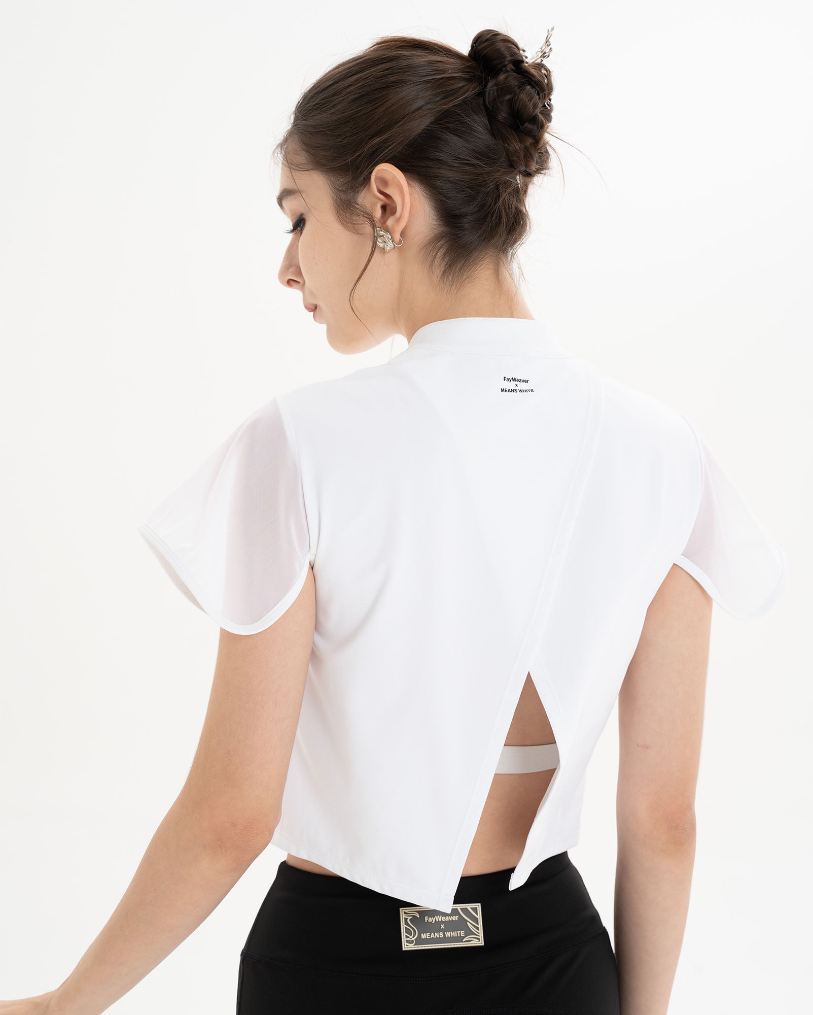 Twin-Butterfly Backless T-Shirt