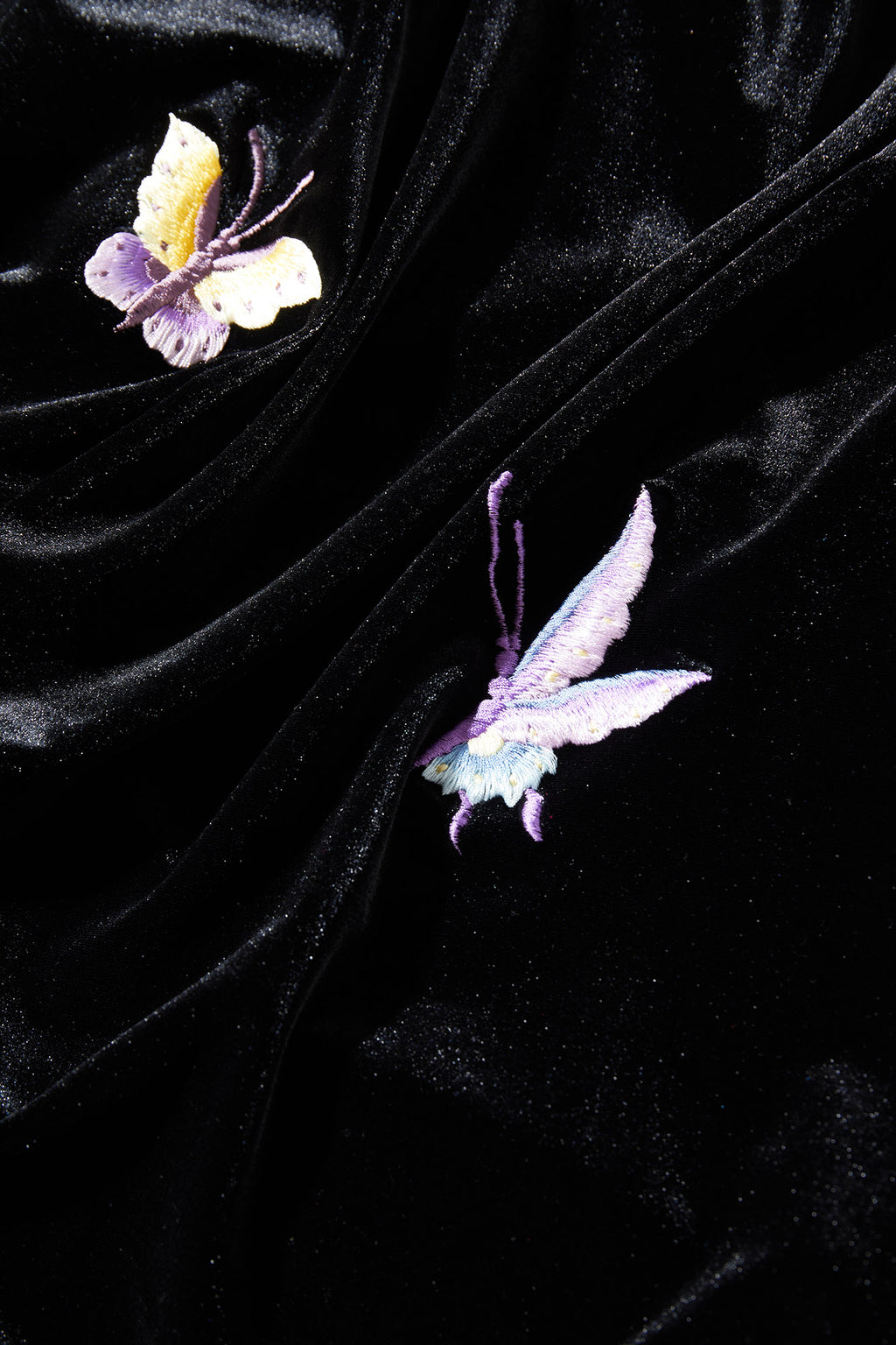 Butterfly Embroidered Halter-Neck Modern Qipao