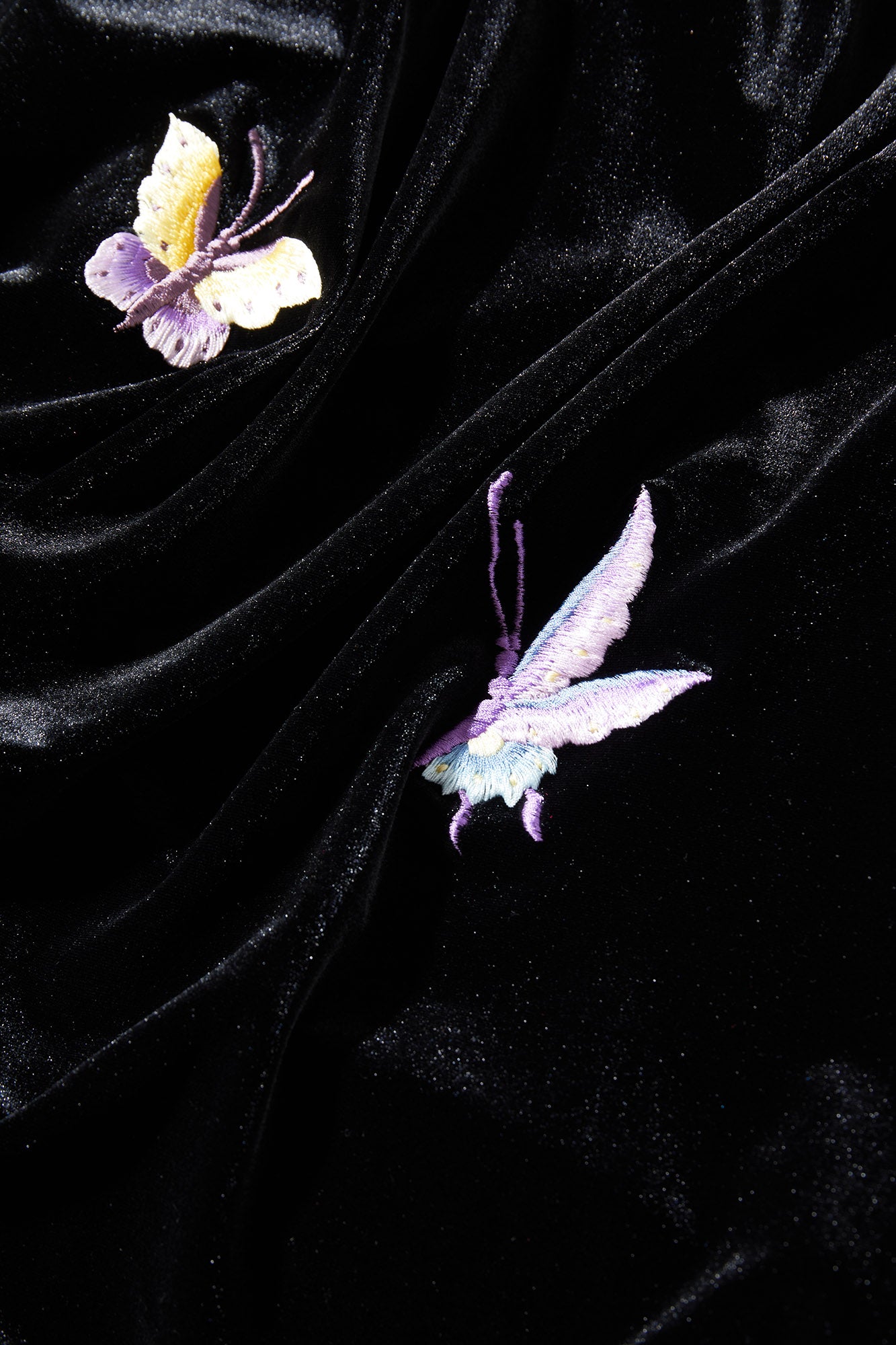 Butterfly Embroidered Halter-Neck Modern Qipao