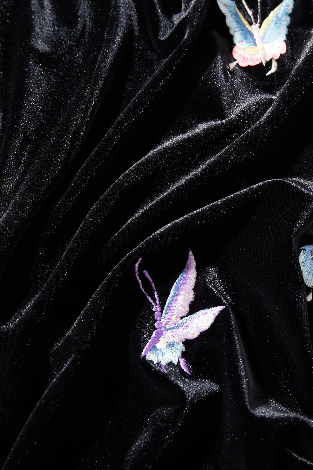 Butterfly Embroidered Halter-Neck Modern Qipao