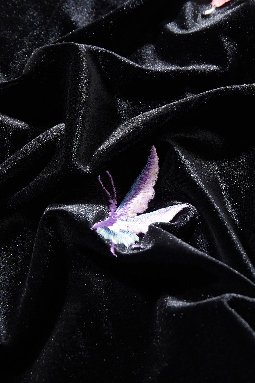 Butterfly Embroidered Halter-Neck Modern Qipao