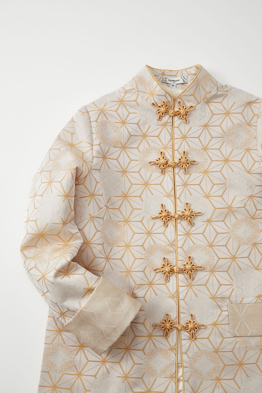 Dragon Straight Cut Flower Button Jacket