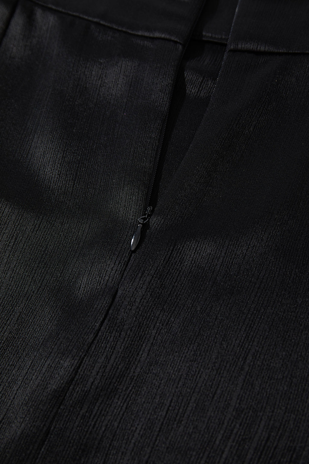 Colored Butterfly Embroidered Fishtail Skirt Black