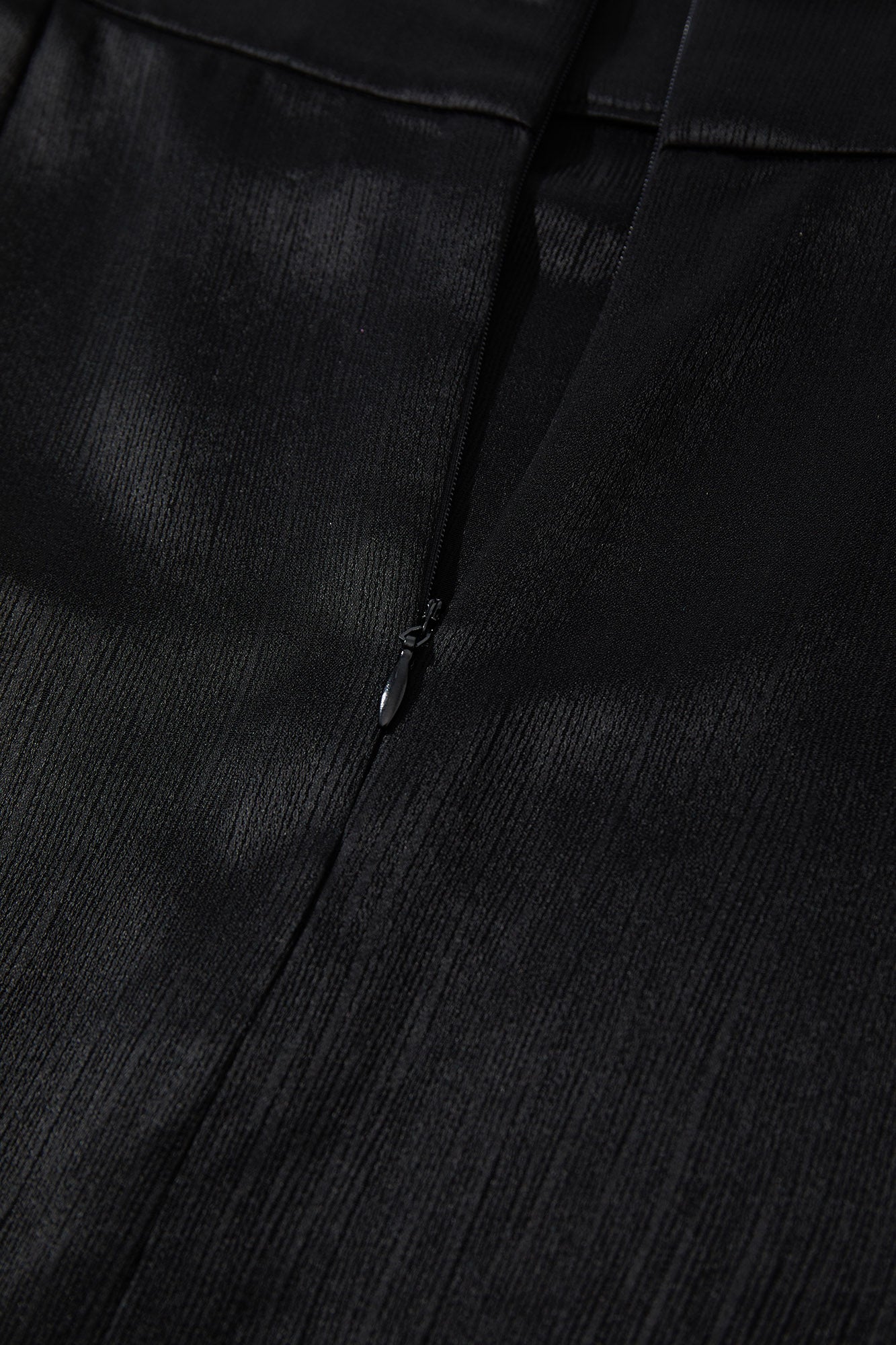 Colored Butterfly Embroidered Fishtail Skirt Black