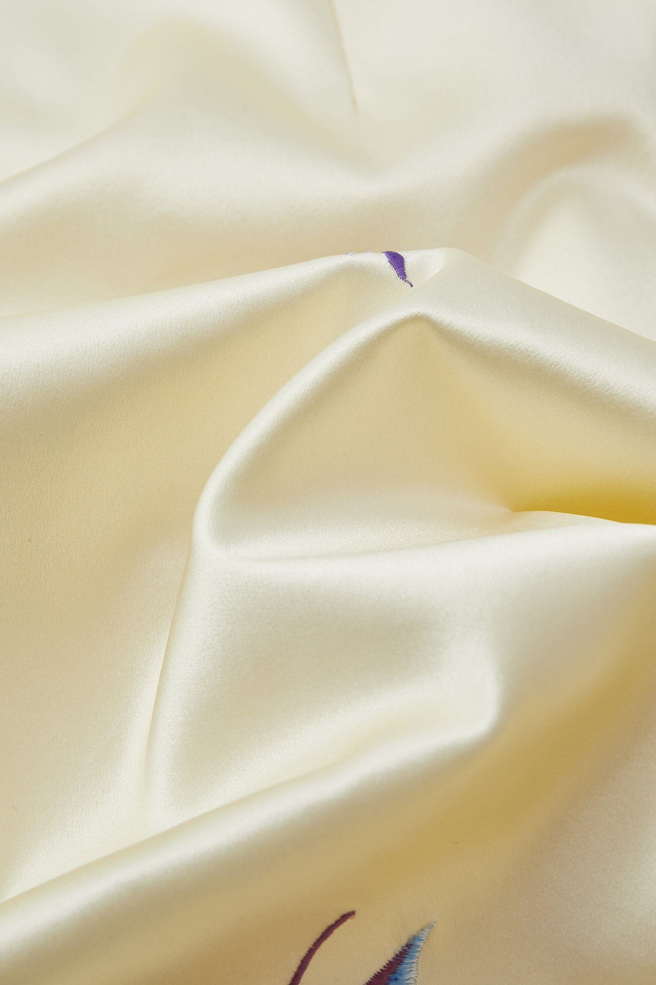 Butterfly Embroidered Modern Qipao Cream