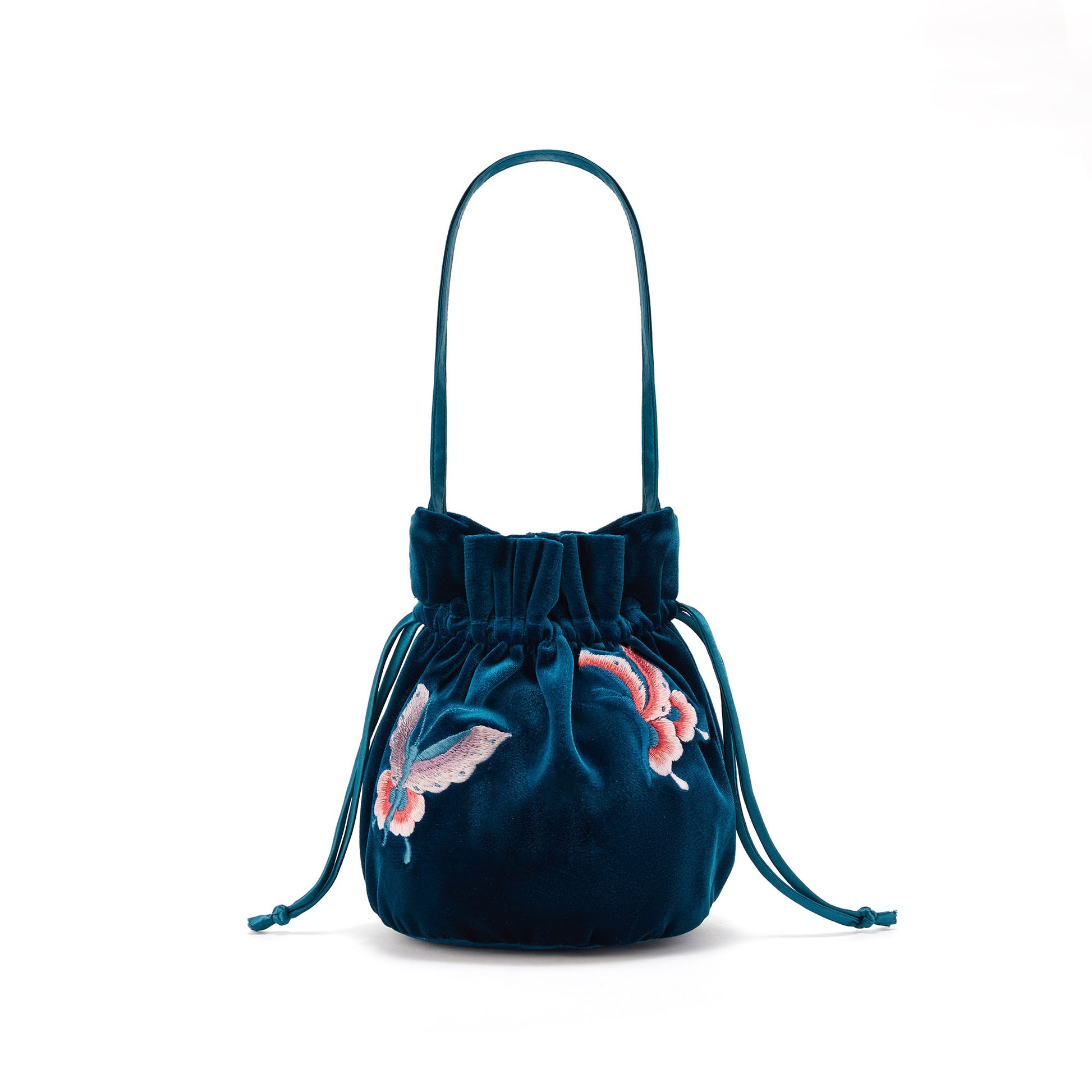 Butterfly Embroidered Mini Purse