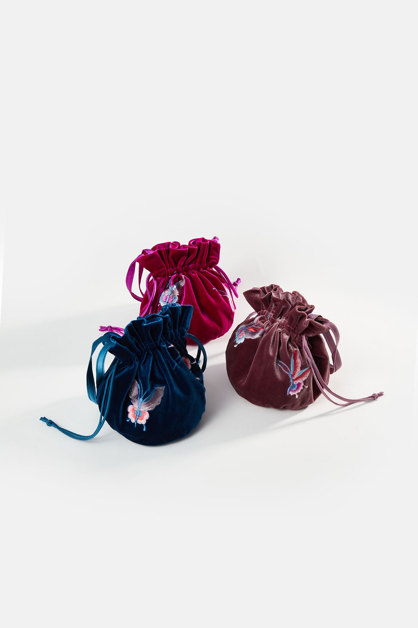 Butterfly Embroidered Mini Purse