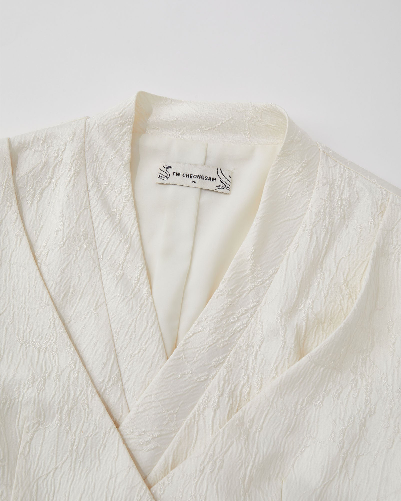 Asymmetrical V-Neck Cropped Blazer