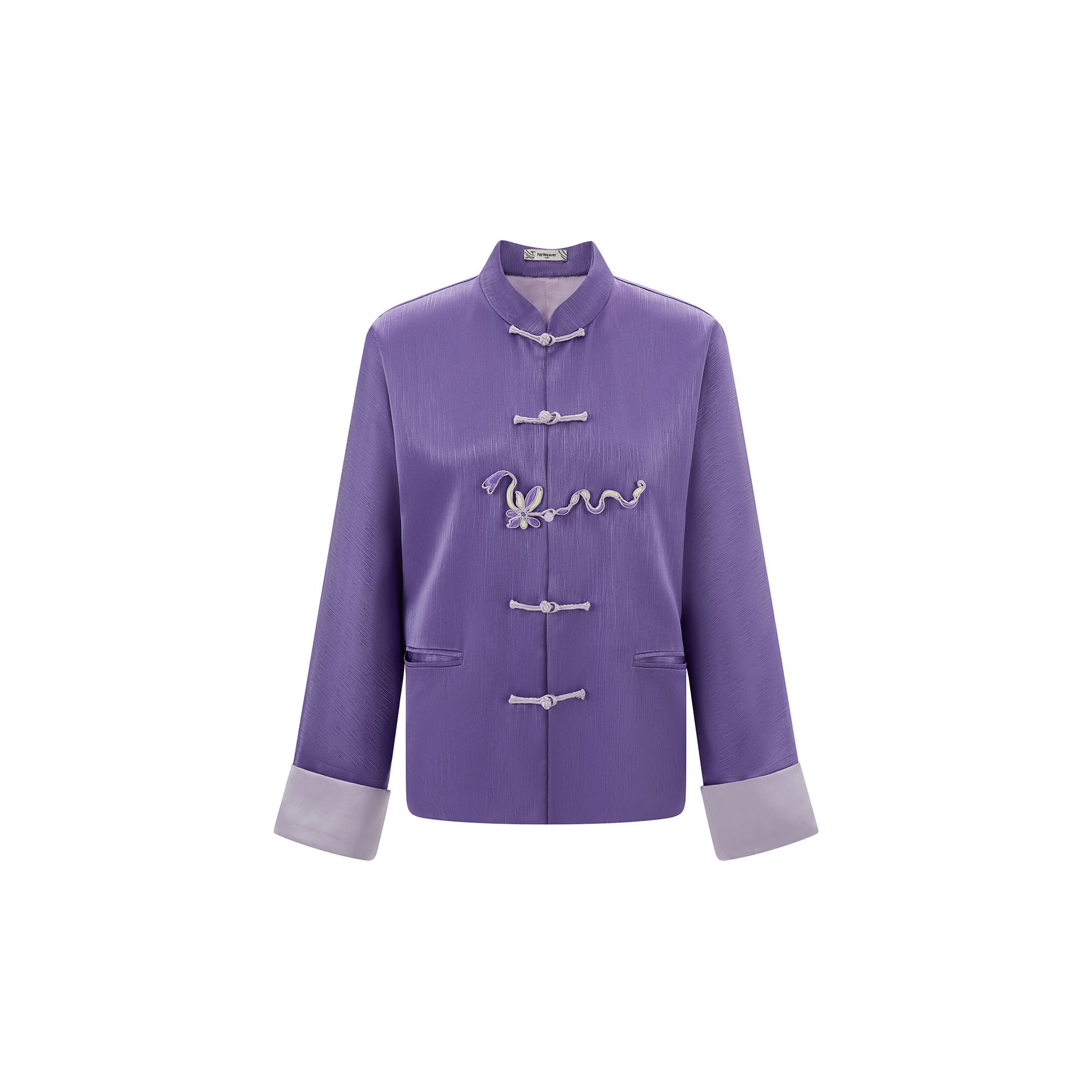 Serpent Knot Cuff Jacket Purple