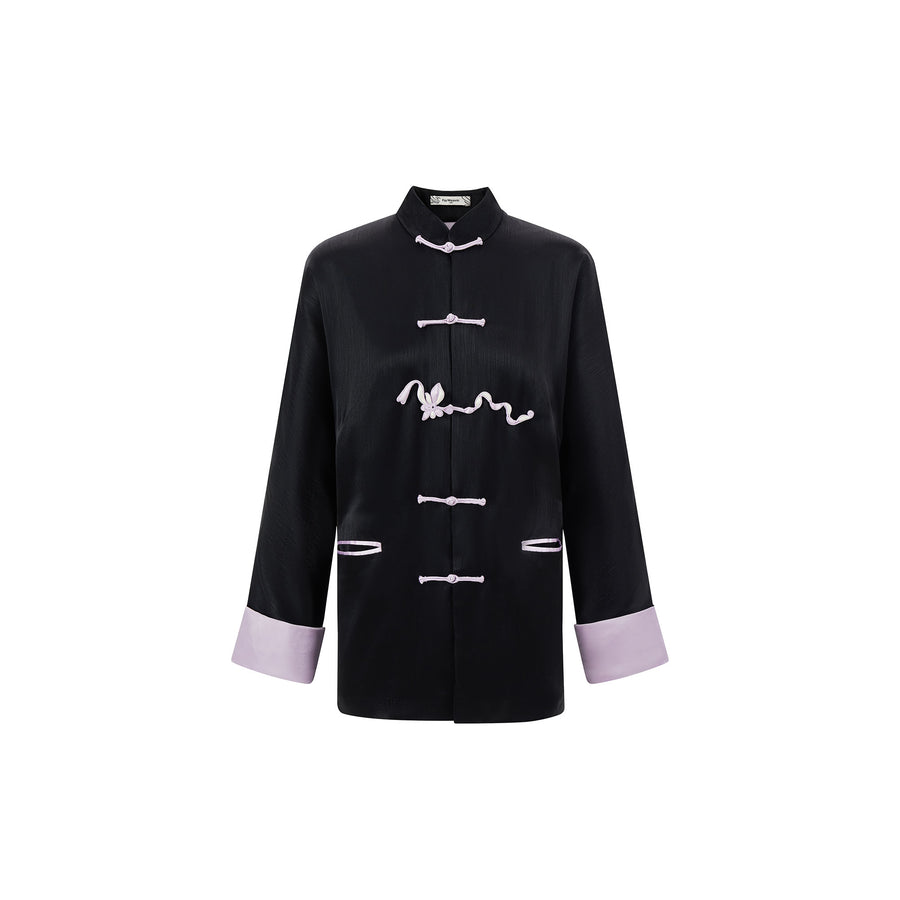 Serpent Knot Cuff Jacket Black