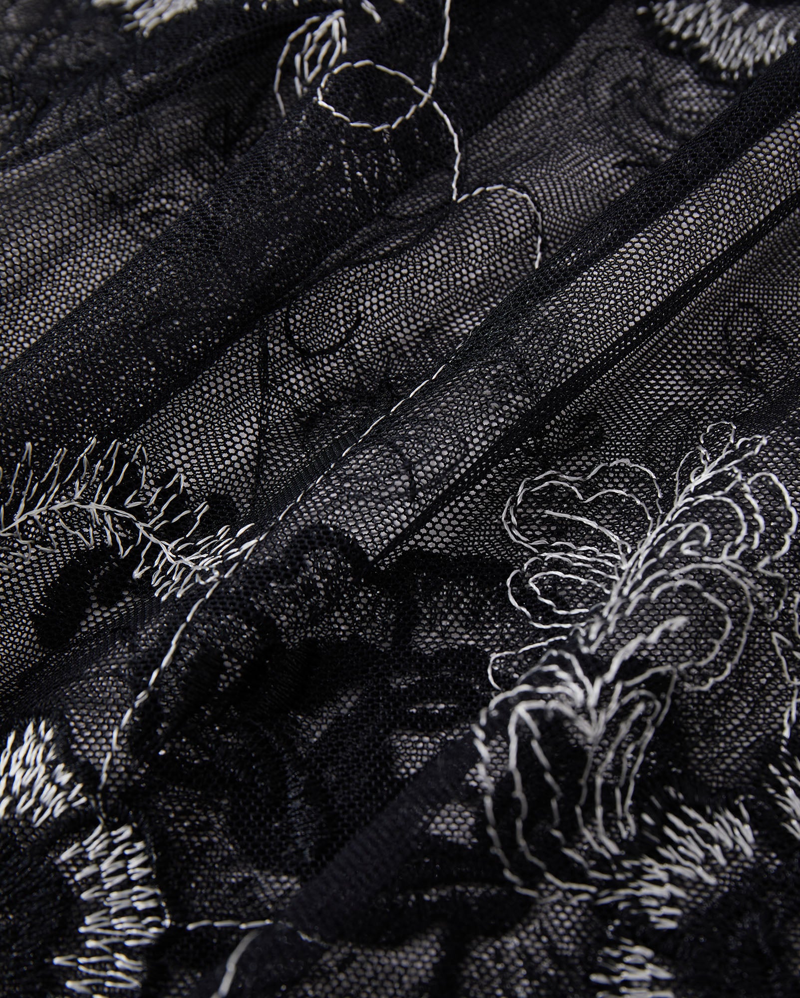 Lace Xiangyun Silk Midi Skirt