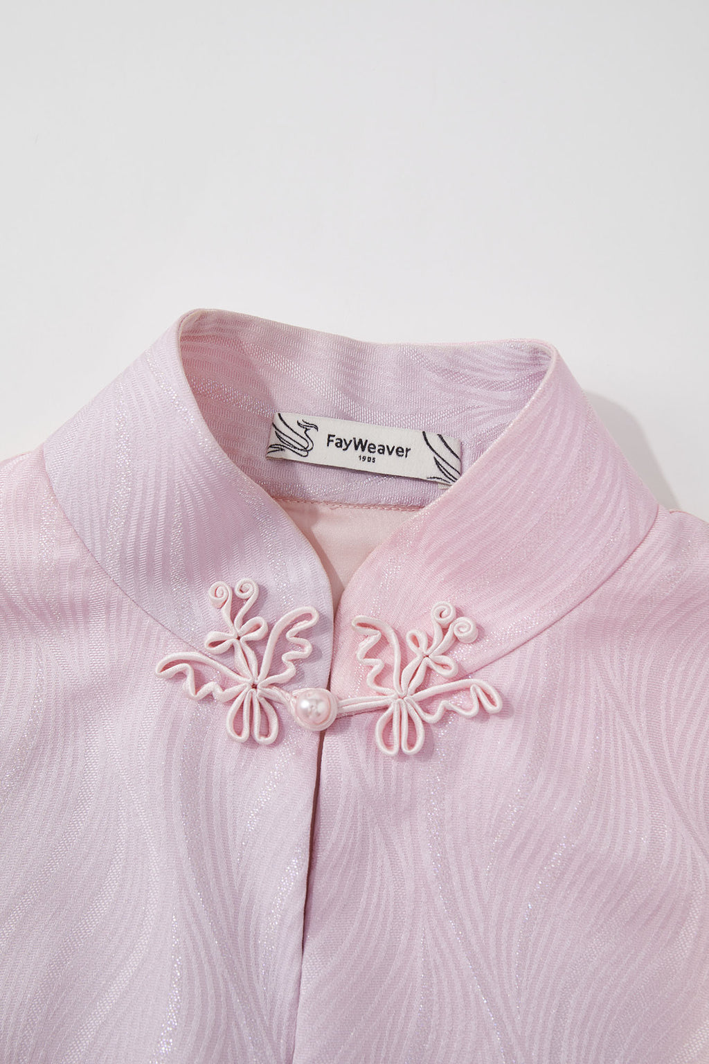 Snake & Orchid Embroidered Jacket Pink