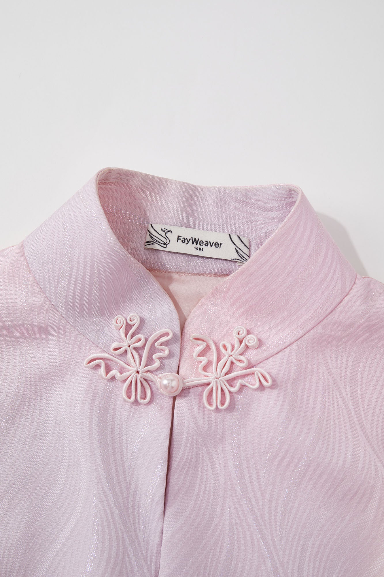 Snake & Orchid Embroidered Jacket Pink