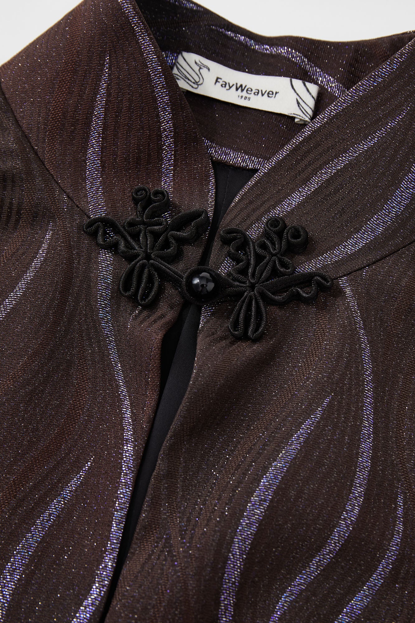 Snake & Orchid Embroidered Jacket Mocha