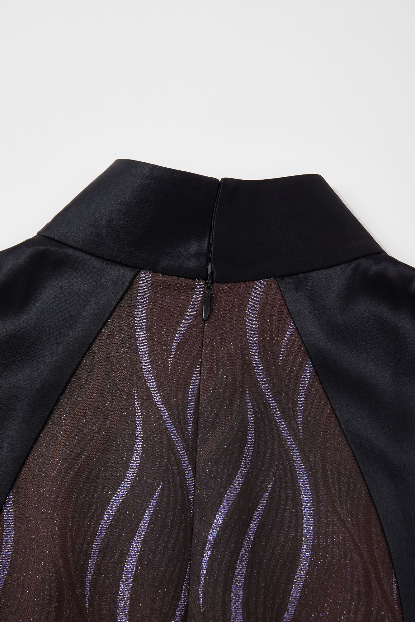 Snake & Orchid Embroidered Qipao Mocha