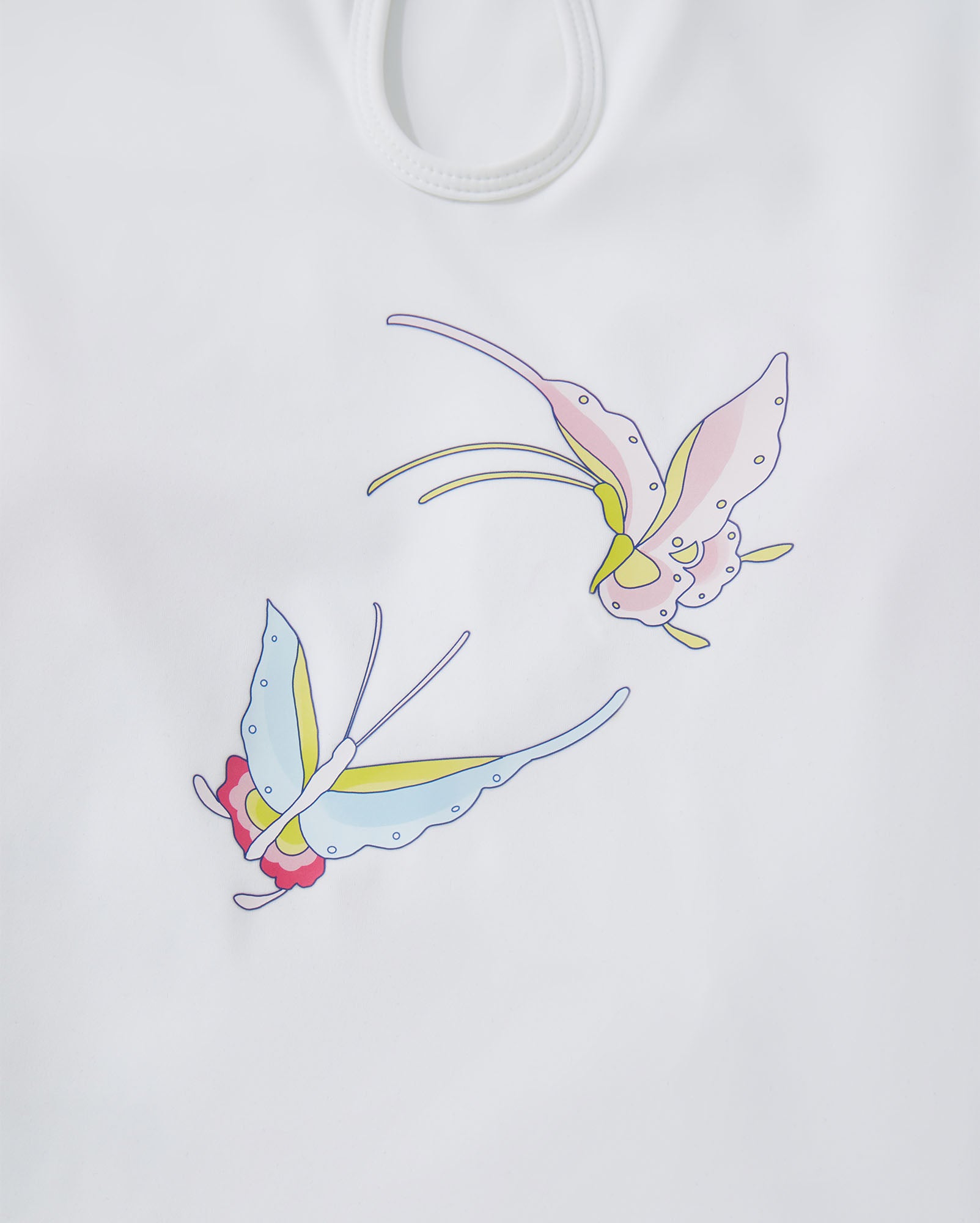 Twin-Butterfly Backless T-Shirt