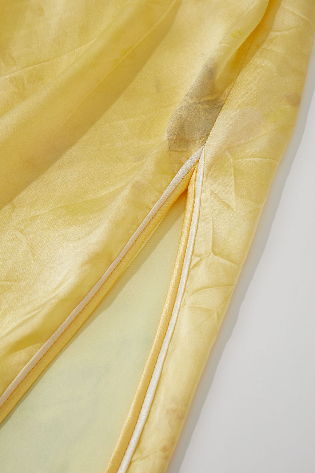 Botanic-Dyed Classic Short Sleeve Qipao