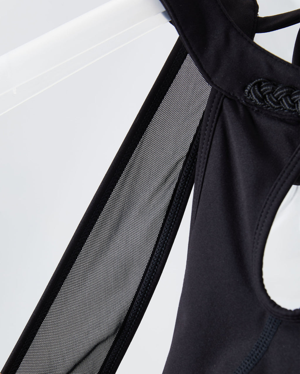 Chinese Knot Button Halter Sport Bra