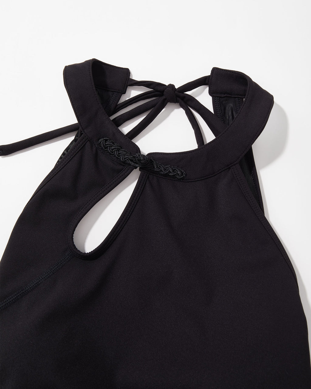 Chinese Knot Button Halter Sport Bra