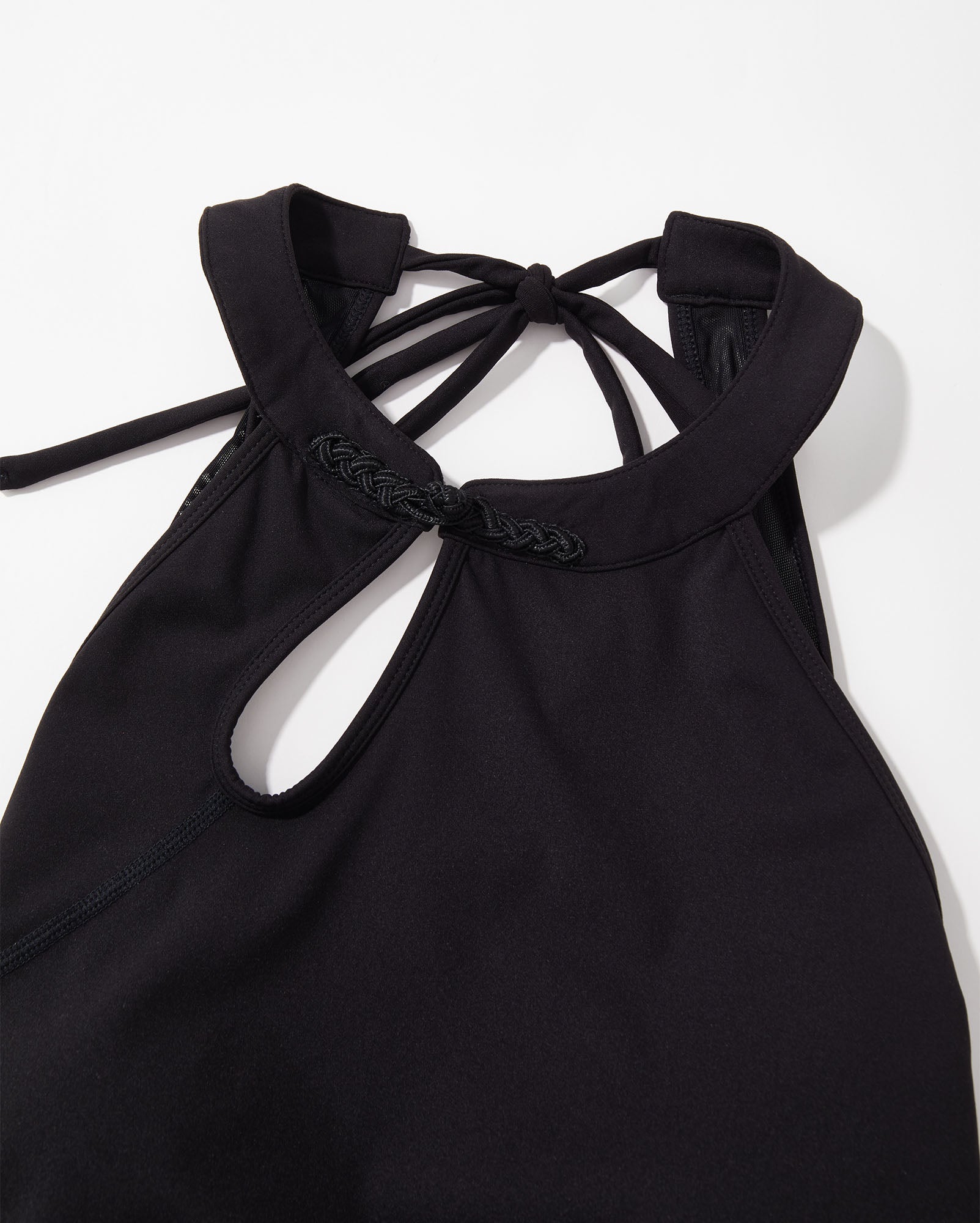 Chinese Knot Button Halter Sport Bra