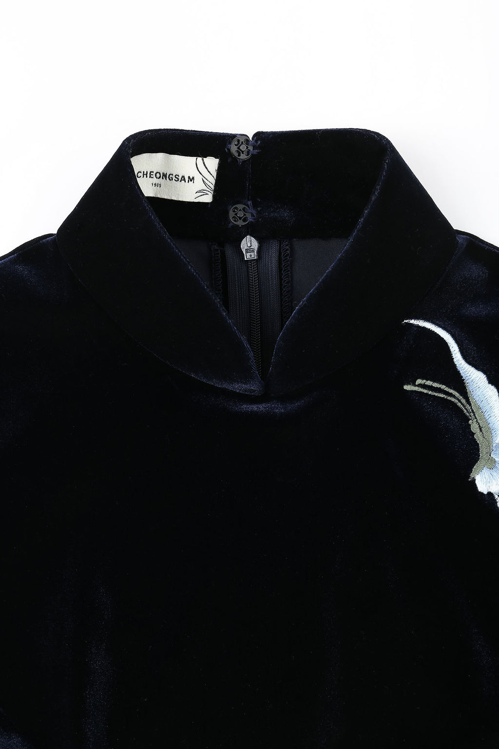 Butterfly Embroidered Modern Qipao