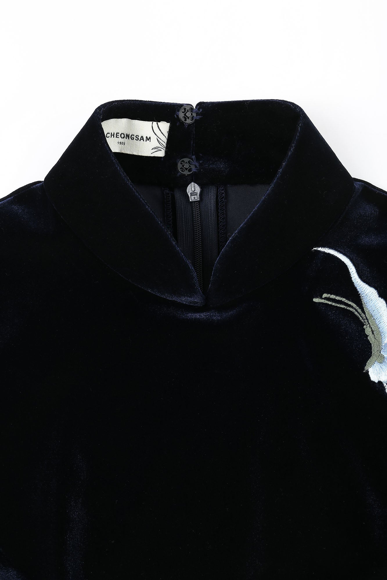 Butterfly Embroidered Modern Qipao