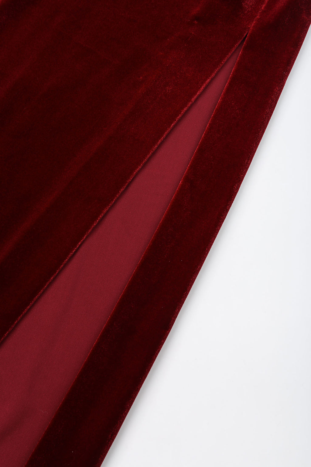 Purple Wisteria Embroidered Lace Spliced Backless Qipao