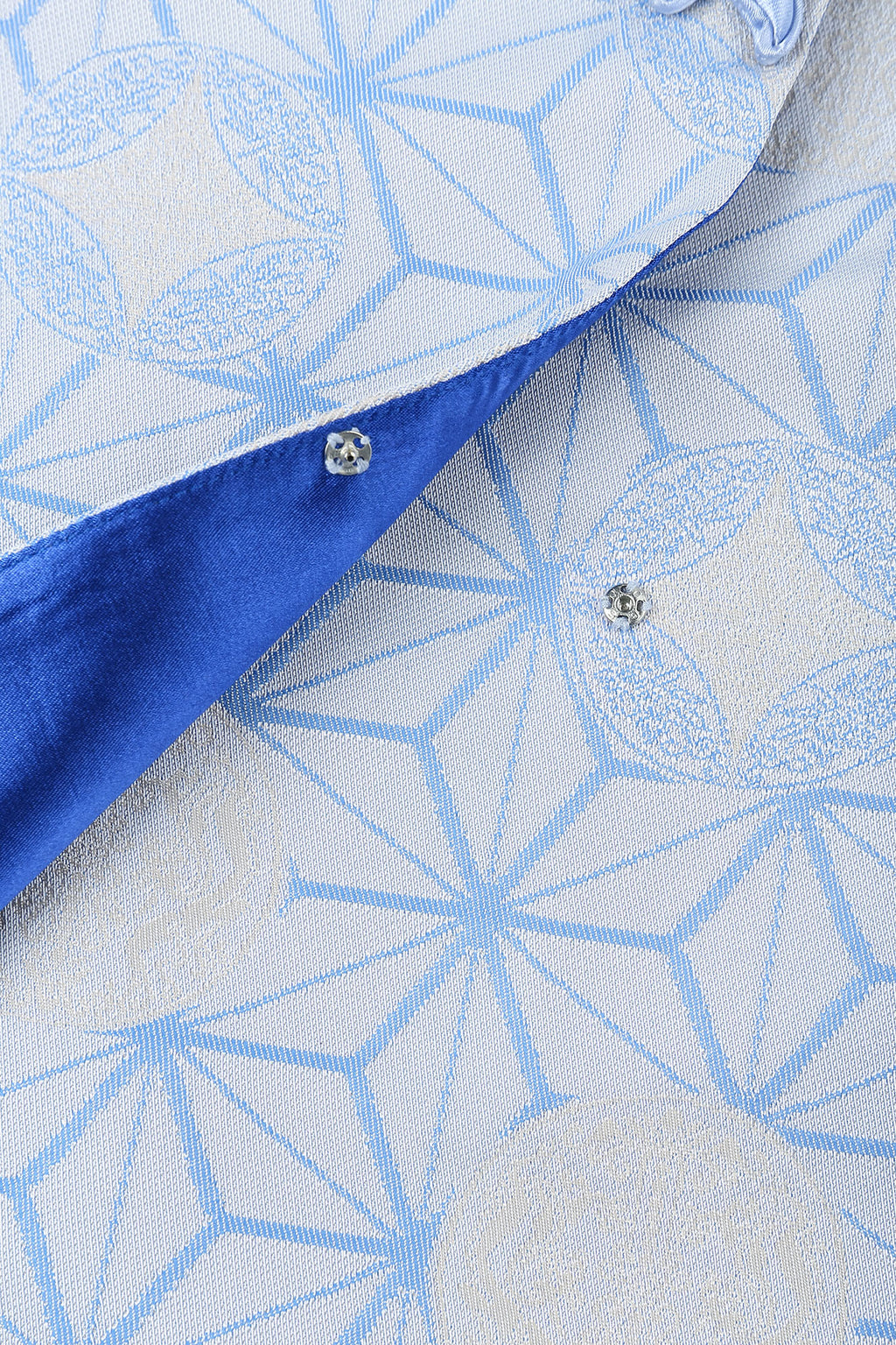 Dragon Slant Cut Flower Button Jacket