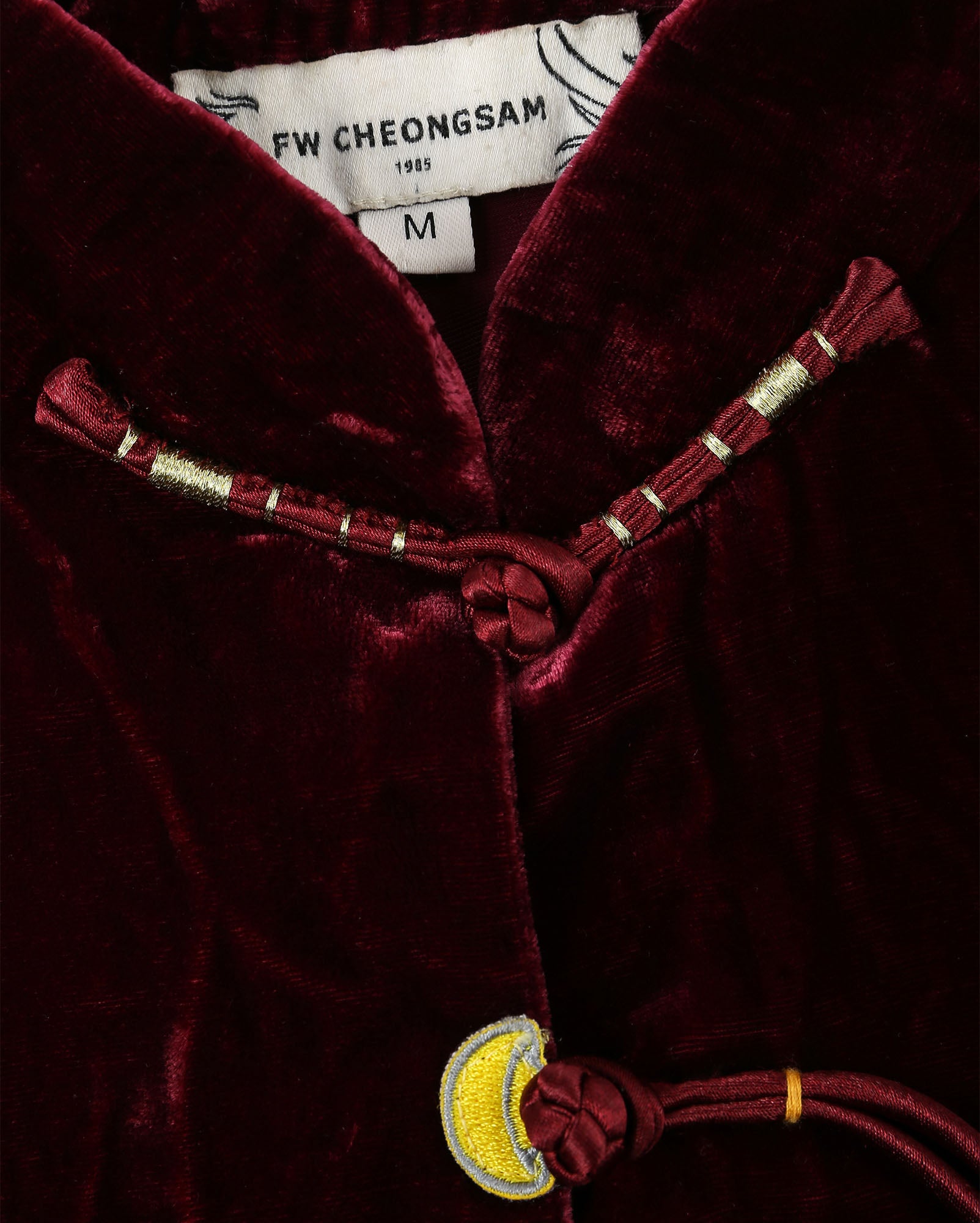 Yuan-Bao Luck Jacket Burgundy
