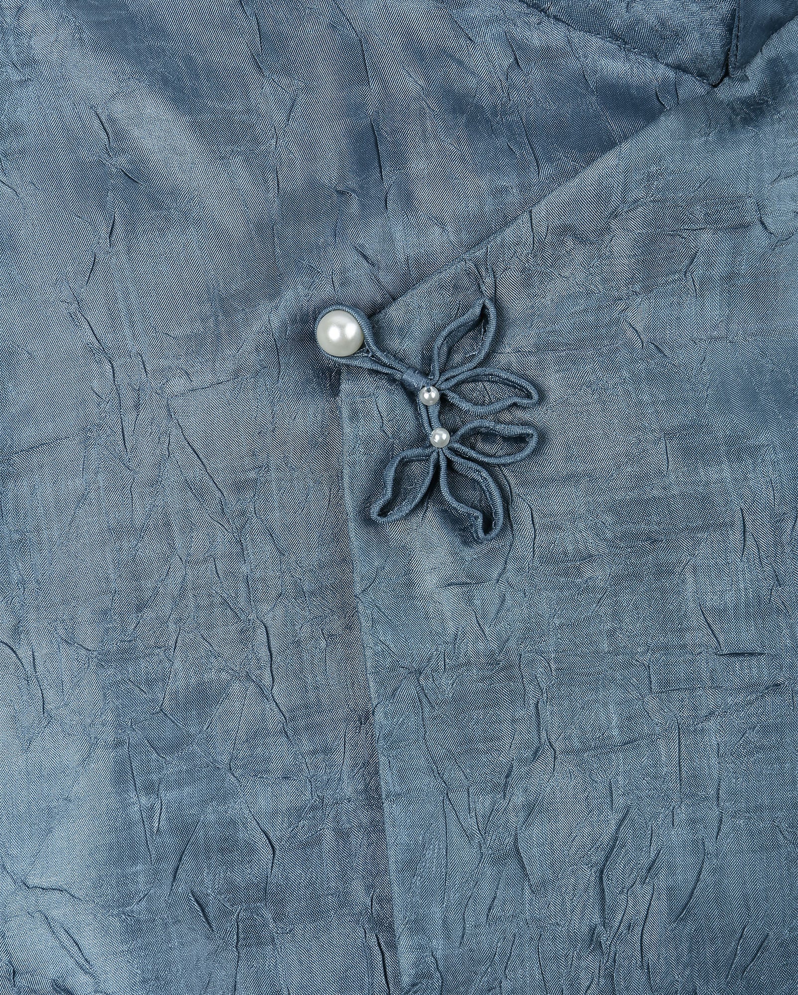 Leaf Button Strap Blouse