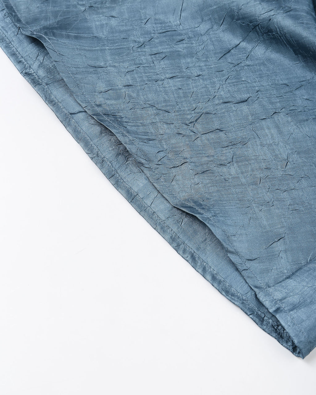 Leaf Button Strap Blouse