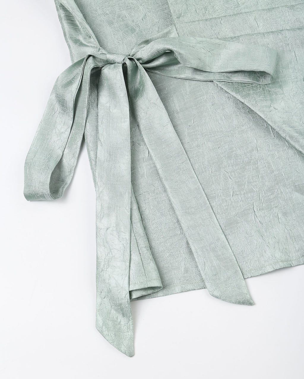 Leaf Button Strap Blouse