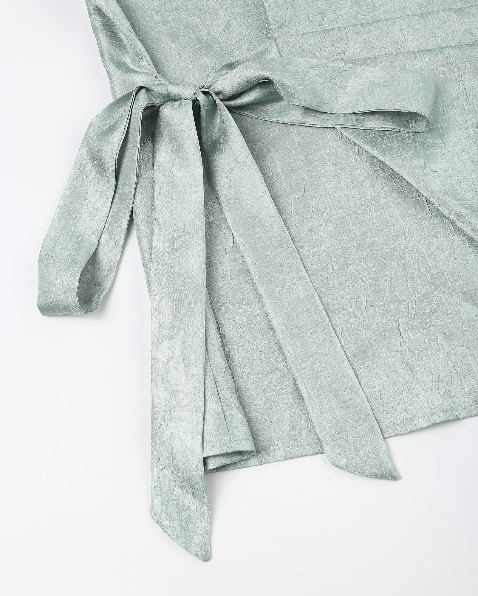 Leaf Button Strap Blouse