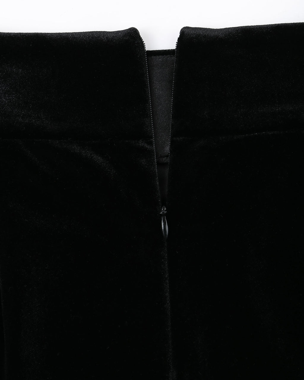 Gold Butterfly Embroidered Velvet Fishtail Skirt