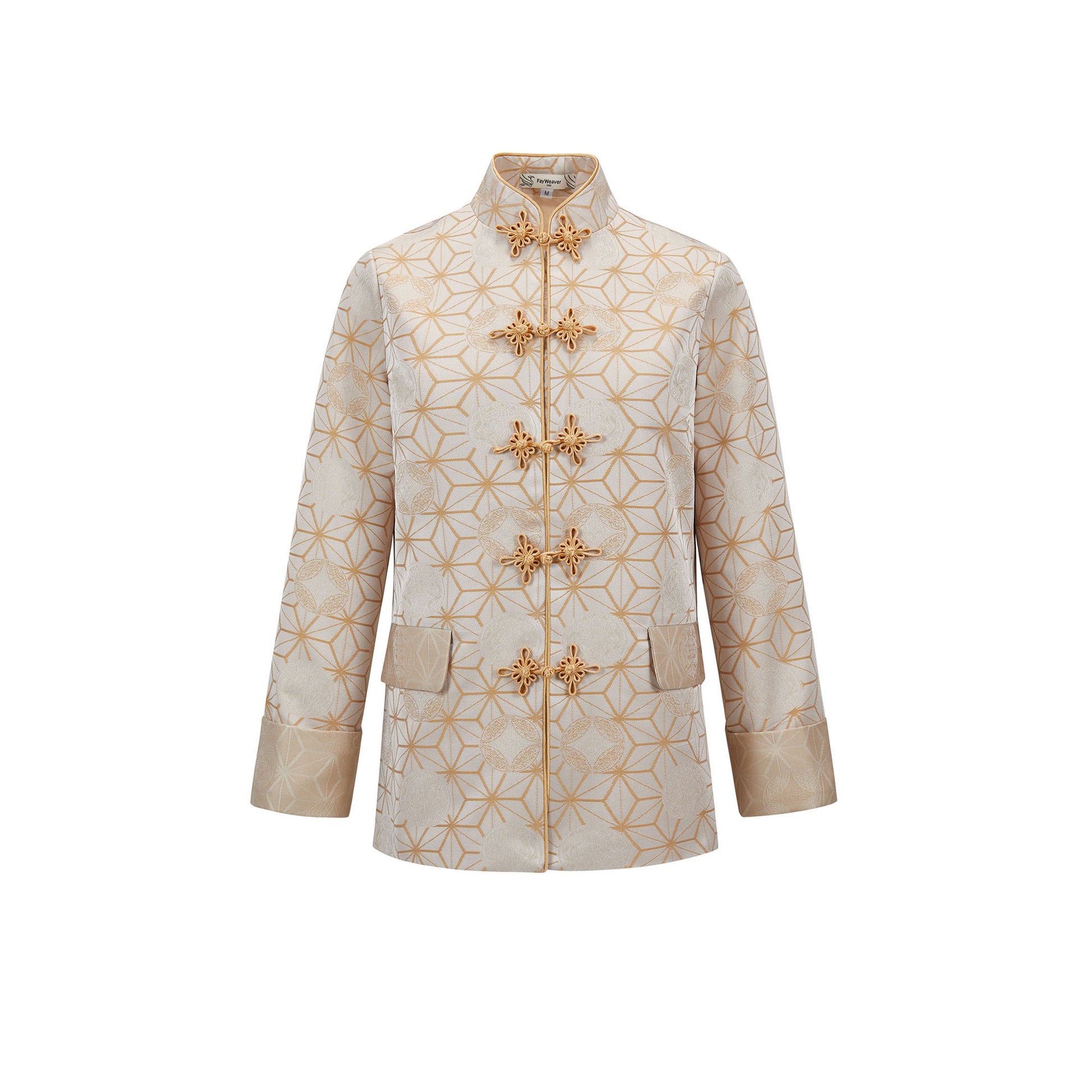 Dragon Straight Cut Flower Button Jacket