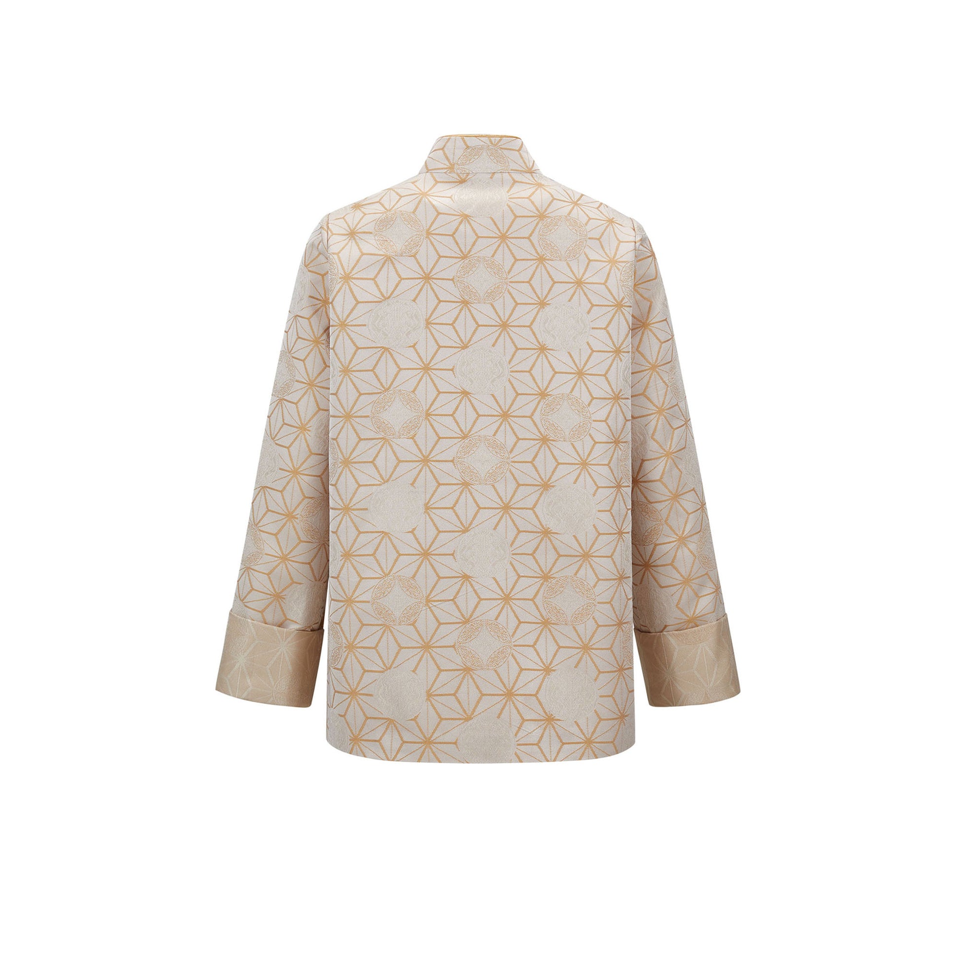 Dragon Straight Cut Flower Button Jacket